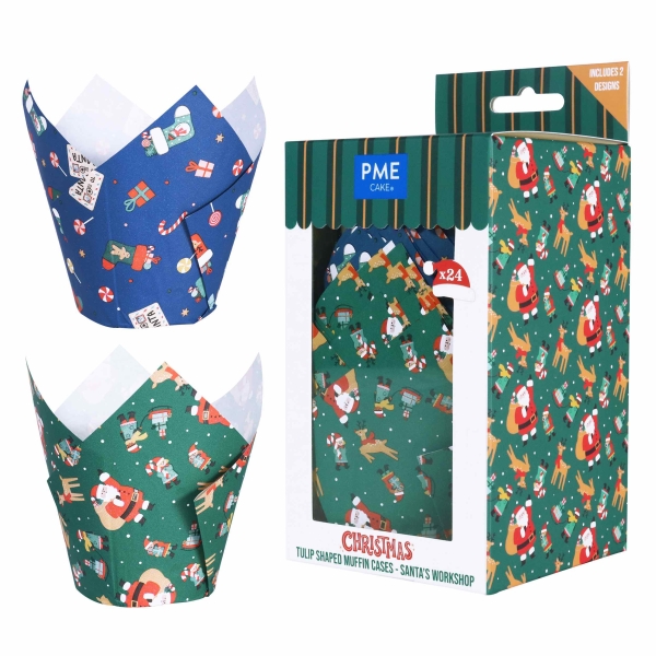 Tulip Cupcake Case - Santa's Workshop